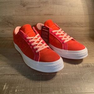 Converse One Star Ox Enamel Red Pink Powder